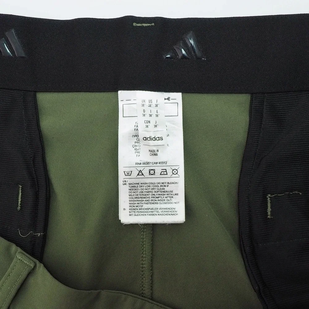 Adidas Golf Ultimate 365 Shorts Mens 38 Olive Green Flat Performance Tech Blend